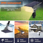 LEREKAM 40 LEDs Spotlights, IP65 Waterproof Solar Powered Landscape Spotlights - Image 2