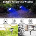 nipify 4 Pack Solar Spot Lights Outdoor, Solar Powered Waterproof Spotlight - Image 5