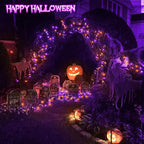 4 Pack Halloween Solar Fairy Lights 131.2Ft 400 LEDs Outdoor Twinkle Lights - Image 6