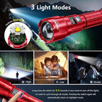 WdtPro LED Rechargeable Flashlight 2 Pack, Super Bright Zoomable 6000 Lumens - Image 3