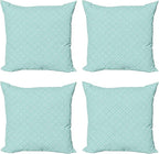 Ambesonne Celtic Decorative Throw Pillow Case Pack of 4, Aqua Celtic Style by Ambesonne
