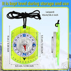 20 Pcs Acrylic Orienteering Compass Hiking Backpacking Survival Reliable - Image 2