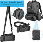 CVLIFE Tactical Backpack Military Army Rucksack 60L Large Assault Pack - Image 2