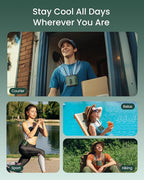 10000mAh Portable Waist Rechargeable Fan, Clip on Belt Fan - Image 8