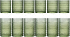 Khen Hobnail Beaded Highball Drinking Tumbler Glasses | Set of 12 | Color - Image 3