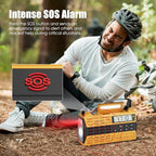 Emergency Radio, 5000mAh/18500mWh Solar Hand Crank Weather Radio - Image 5