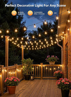 Brightown Outdoor String Lights, 152FT Shatterproof LED Patio Lights - Image 8