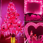 Christmas Pink Mini String Lights - Image 8