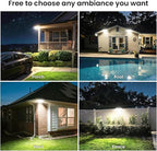 White Solar Security Light Outdoor Super Bright LED, Motion Sensor Solar Flood - Image 5