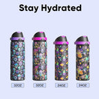 Insulated Water Bottle with Straw - Image 7