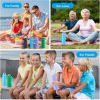 Lallisa 4 Pcs Collapsible Water Bottles 17 oz Reusable Silicone Foldable Travel - Image 7