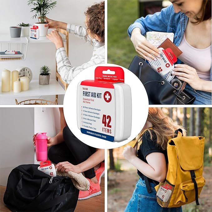 DecorRack 500 Piece First Aid Kit, 12 Individual Boxes of 42 Items Each - Image 7