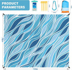 Famstar Beach Blanket Oversized Extra Large78 X 110", Waterproof Sandproof - Image 7