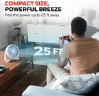 Honeywell TurboForce Air Circulator, Small Tabletop Fan, Quiet Personal Fan - Image 3