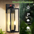 BesLowe Upgraded Motion Sensor Outdoor Wall Light, 3 Lighting Modes Exterior - Image 4