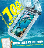 Hiearcool Waterproof Phone Pouch 2 Pack, IPX8 Dry Bag - Image 2