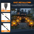 Upgraded 8 Pack Super Larger Size Solar Torch Lights - Image 6