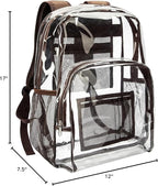 Vorspack Clear Backpack Heavy Duty PVC Transparent Backpack - Image 7