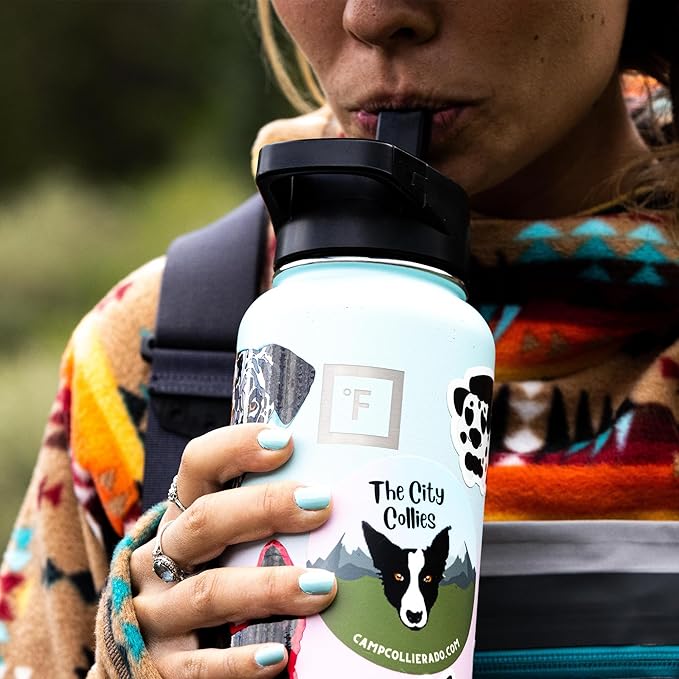 IRON °FLASK Camping & Hiking Hydration Flask - 40 oz Dark Rainbow - Image 8