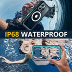 Red2Fire for iPhone 16 Pro Max Case Waterproof, Phone Case 6.9" Blue/Clear - Image 2
