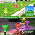 Benany Solar Lights Outdoor, 16 Pack Mushroom Lights Outside Waterproof - Image 5