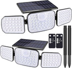 BrizLabs Solar Outdoor Lights, 3 Modes Motion Sensor LED Security Lights by BrizLabs
