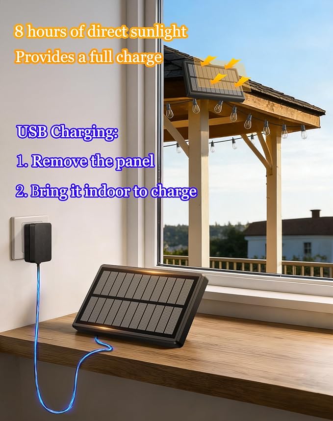 65ft-Solar-Powered-Lights-Outdoor-Waterproof-String - Image 8