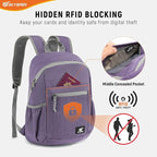 SKYSPER Anti Theft Hiking Backpack, 18L RFID Packable Travel Daypack, - Image 2