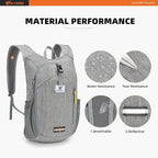 SKYSPER 10L Hiking Backpack Small Hiking Daypack Packable Lightweight Travel - Image 4