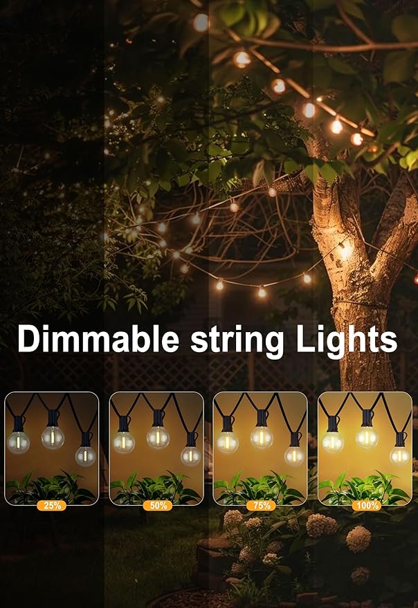 DAMAING Outdoor 100FT Globe String Lights - Image 4
