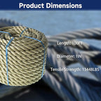 1 inch x 100 feet Twisted ProManila - Image 2
