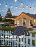 Brightever 150FT Solar String Lights Outdoor Waterproof, G40 Solar Lights - Image 4