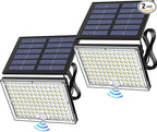 JACKYLED Motion Solar Lights Outdoor, 113 LED Cool White Bright Solar Flood by JACKYLED