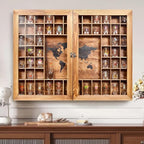 Large World Map Shot Glass Display Case 60 Slots by WelcometoTristcily