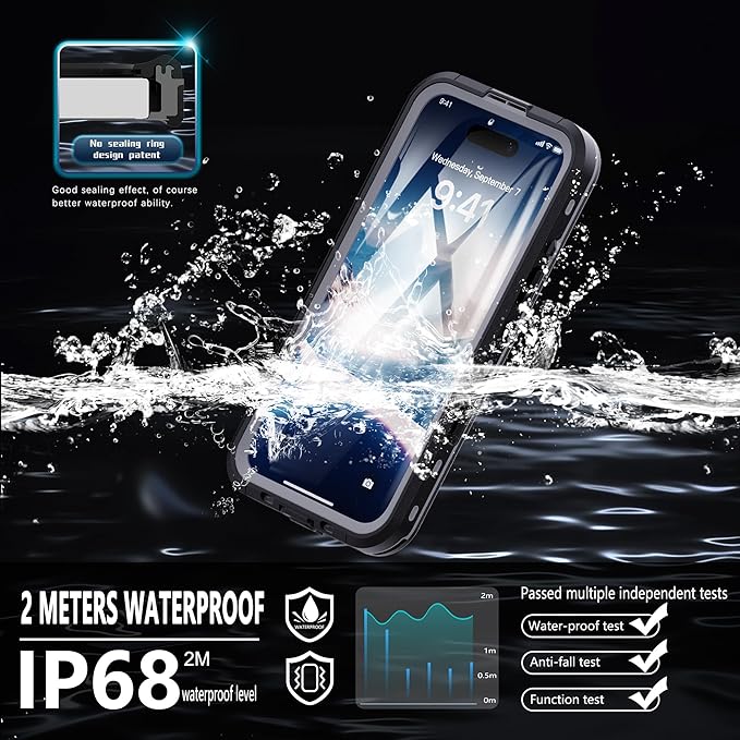 Compatible for iPhone 16 Plus Case Waterproof 【Compatible - Image 2