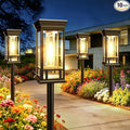 10 Pack Solar Pathway Lights Outdoor, Taller Bright Solar Path Lights Waterproof by SANJICHA