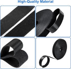 OneLeaf 46ft x 1/2inch Fastening Cable Ties Roll, Reusable Self-Gripping Strips - Image 6