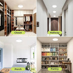 hepside Motion Sensor Ceiling Light Wired, 3000K/4000K/6500K LED Flush Mount - Image 6