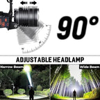 LED Rechargeable Headlamp, 000 Lumens Head Lamps Super Bright Long Distance - Image 4