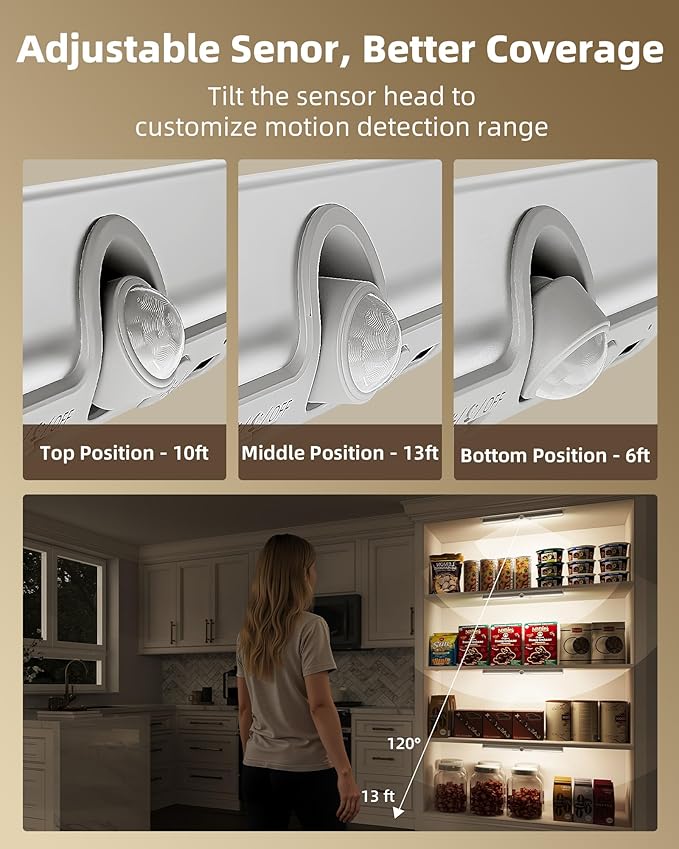 EZVALO 13-inch Motion Sensor Closet Light - Image 3