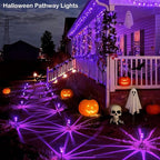 Christmas Solar Lights Outdoor 10 Pack Solar Pathway Lights Outdoor Halloween - Image 4