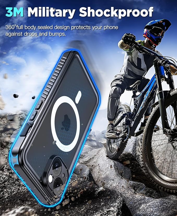 Beeasy for iPhone 15 Waterproof Case Compatible - Image 4
