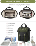 LOVEVOOK Laptop Backpack for Women Work Travel Backpack Purse, Nurse Bags - Image 4