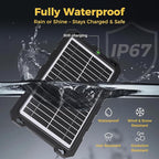 SUNAPEX 12V Solar Battery Charge: 10W Waterproof Portable Solar Panel Kit - Image 3