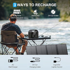 SinKeu Portable Power Station 122.8Wh, LiFePO4 Battery Solar Generator - Image 5