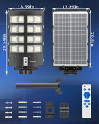 Ofuray Solar Street Lights Outdoor, Solar Security Flood Lights Parking Lot - Image 7