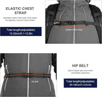 MOUNTAINTOP Hiking Backpack, 25/30L Camping Backpack, Men Women Hiking Daypack - Image 9