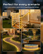Brightown 2 Pack Solar Rope Lights, Total 78FT 200LED Warm White Solar String - Image 7