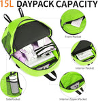Small Hiking Daypack, 15L Water-Resistant Hiking Backpack Packable Lightweight - Image 5