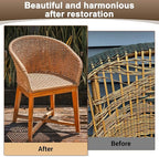 M METERXITY 1-Pack Wicker Repair Kit, 8mm x 66ft/20m Plastic Flat Rattan - Image 4